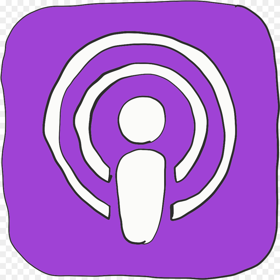 Logo Apple Podcasts, Home Decor, Purple, Cushion, Mat Free Transparent Png
