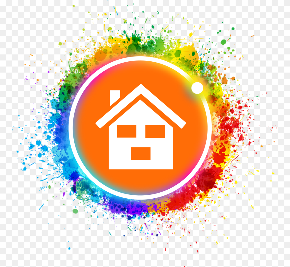 Logo Arc House Mancha Pintura Color Splash Vector, Art, Graphics, Lighting, Light Png