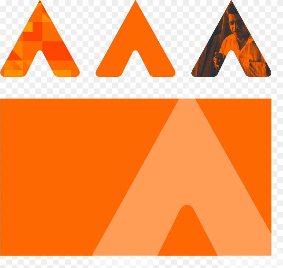 Logo Arrow Logo Visual Identity, Triangle, Adult, Male, Man Free Png