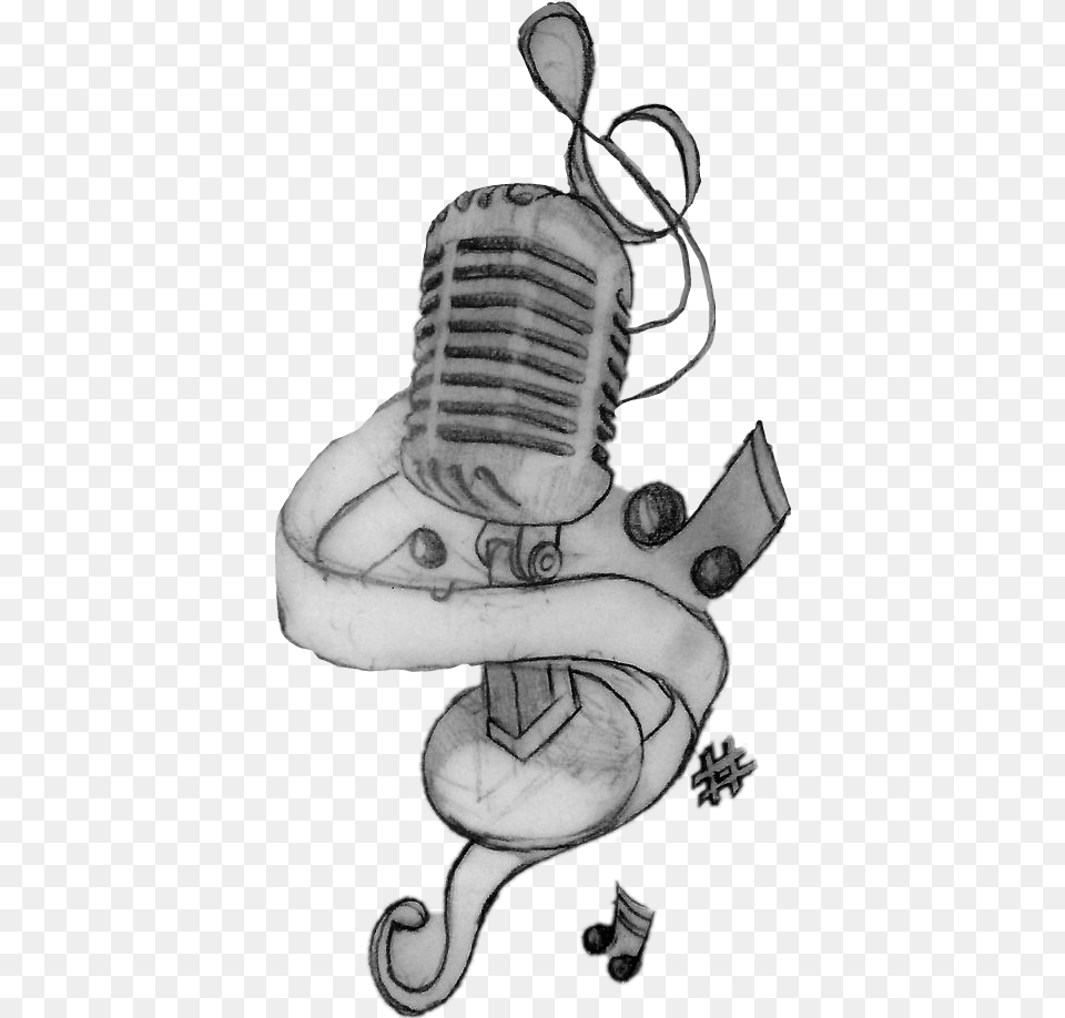 Logo Artwork Drawing Handdrawn Music Notes Musicnotes Music Logo By Drawing, Art, Electrical Device, Microphone, Person Free Transparent Png