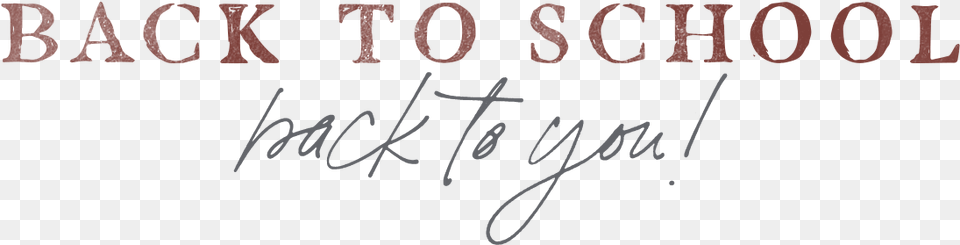 Logo Backtoyou 2019 01 Handwriting, Text, Blackboard Free Transparent Png