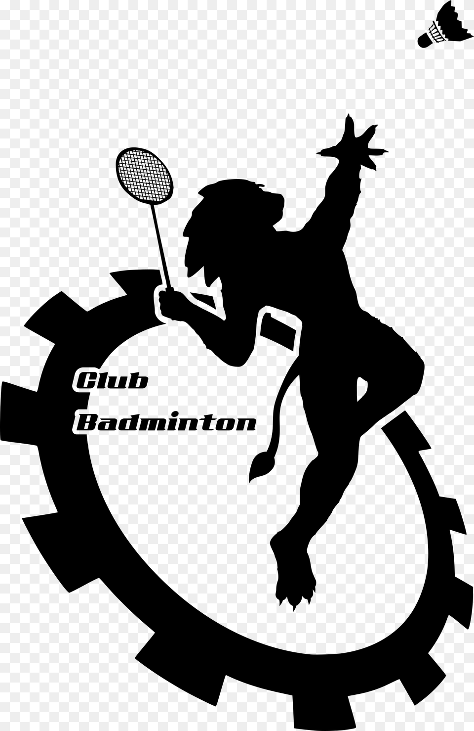 Logo Bad Clip Arts Clip Art Badminton Logo Design, Gray Free Transparent Png