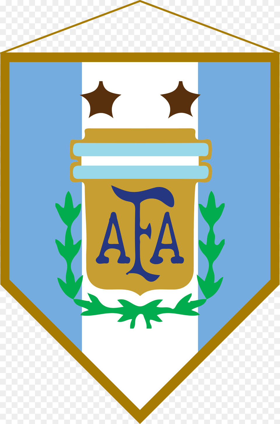 Logo Bandern Argentina Argentina National Football Team, Armor, Symbol, Emblem Png Image