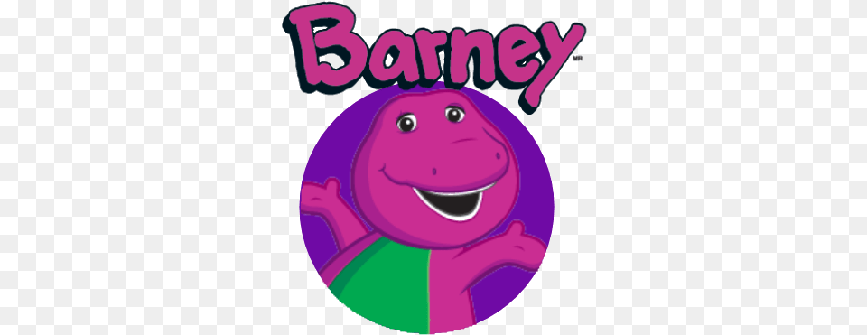 Logo Barney Barney Logo, Purple, Face, Head, Person Free Png Download