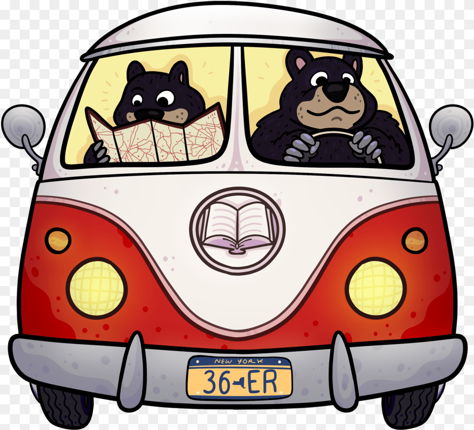 Logo Bear Design Uhls Library Expedition, Vehicle, Van, Caravan, License Plate Png