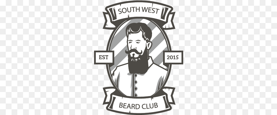 Logo Beard Club, Face, Head, Person Free Png Download