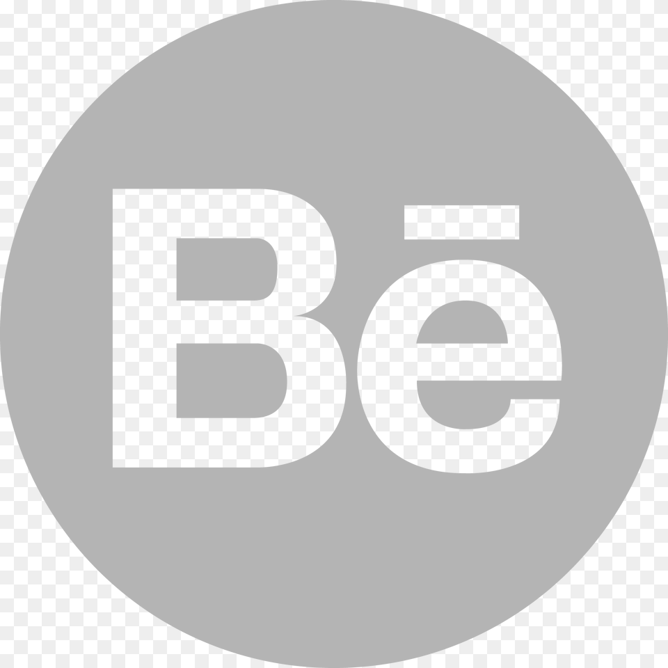 Logo Behance, Gray Png Image