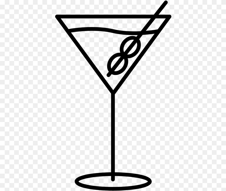 Logo Black Cocktail Glass, Gray Free Png Download