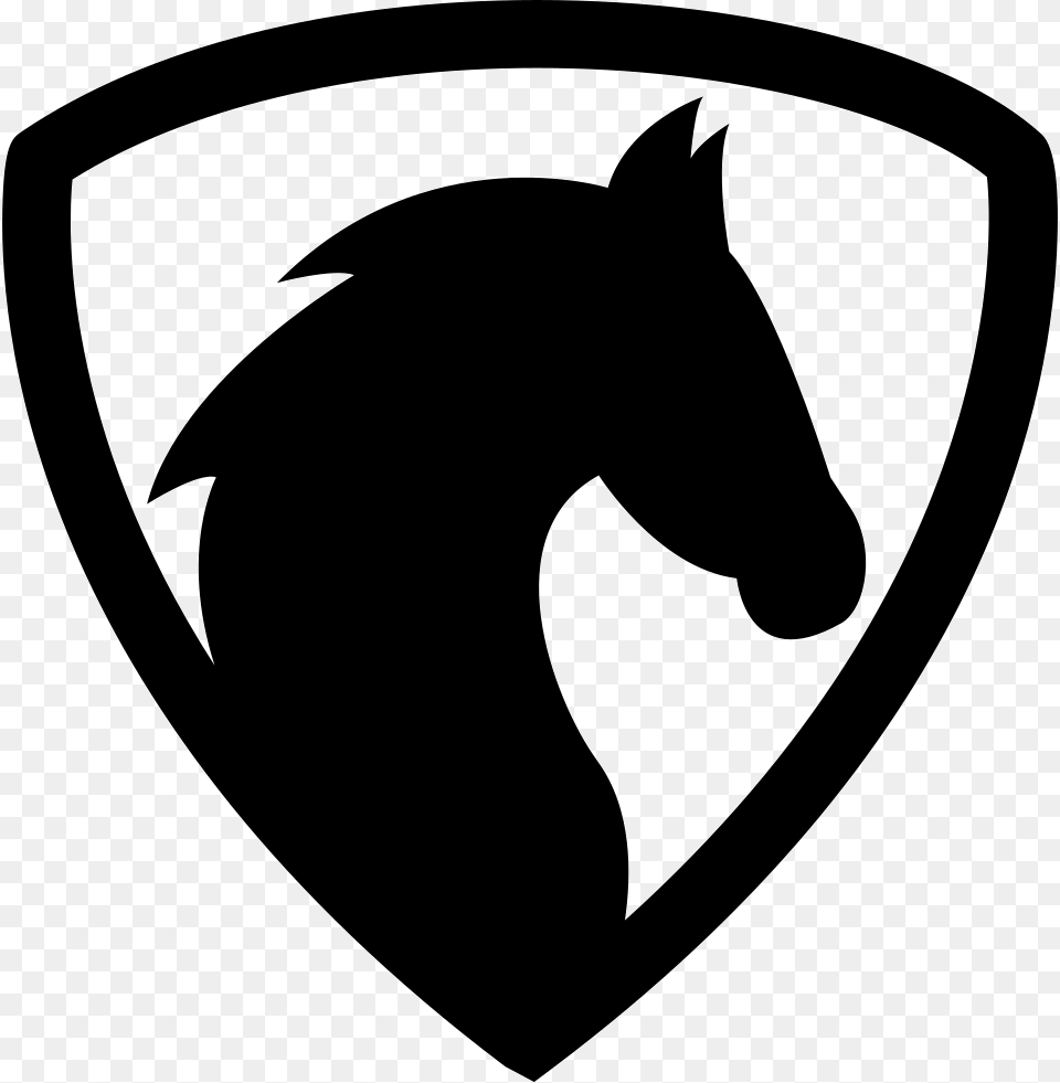 Logo Black Horse, Stencil Free Png