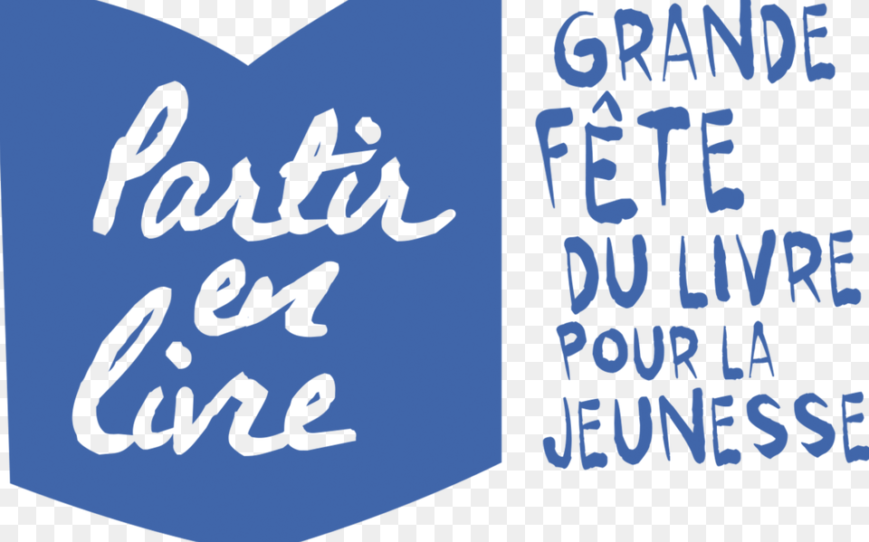 Logo Bleu Partir En Livre 7 Partir En Livre 2018, Text, Handwriting, Book, Publication Free Png Download