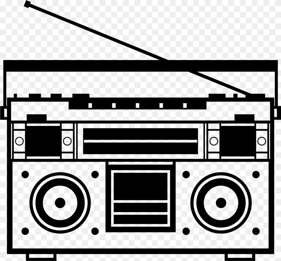 Logo Blown Up Boombox Boombox, Gray Png Image