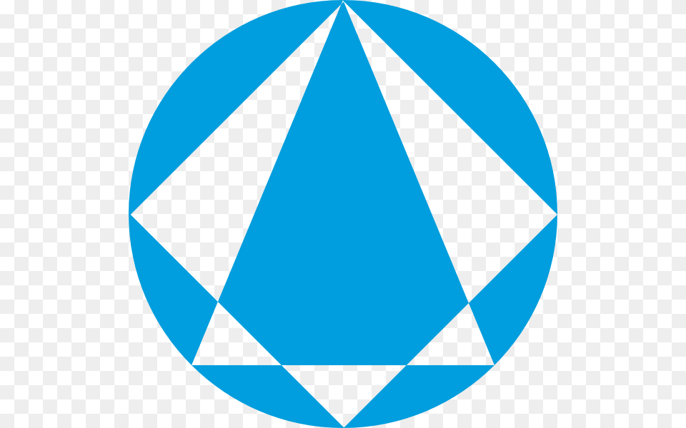 Logo Blue Diamond Large Size, Triangle, Animal, Fish, Sea Life Png