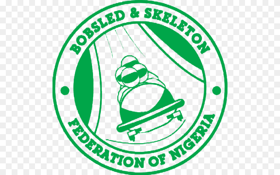 Logo Bobsled Federation Of Nigeria, Green Free Png Download
