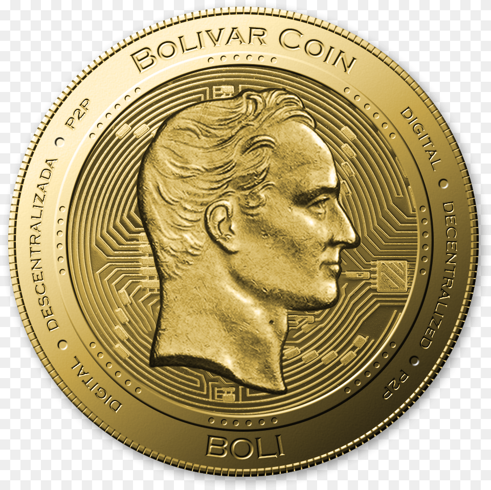 Logo Bolivarcoin Bolivarcoin Coin Icon, Adult, Male, Man, Person Free Png