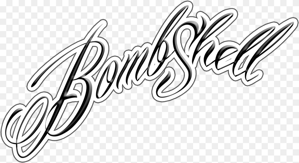 Logo Bombshell, Text, Handwriting, Dynamite, Weapon Free Png Download