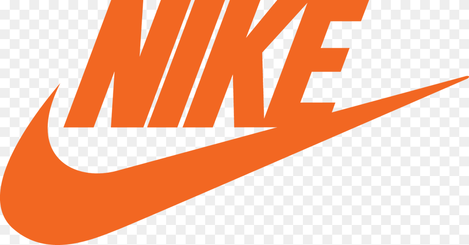 Logo Brand Nike Swoosh White Black And Orange Nike Logo, Leaf, Plant Png