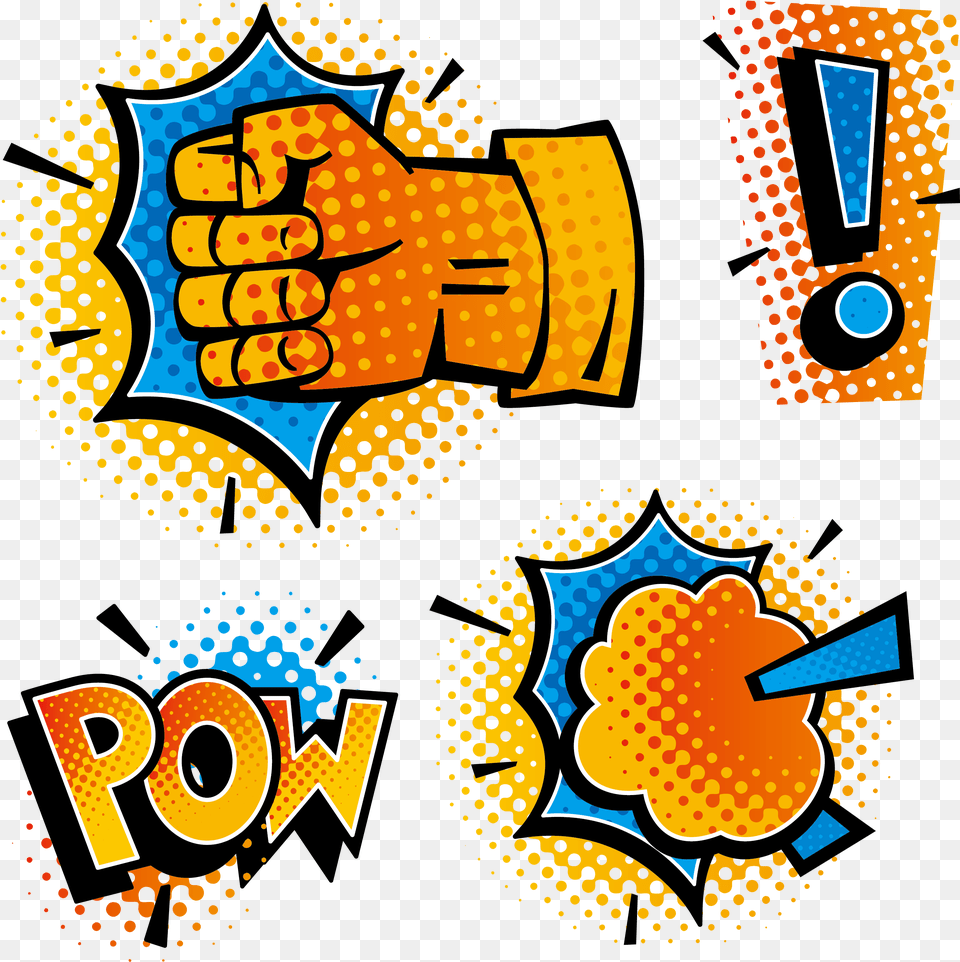 Logo Brand Text Illustration Comic Pow Texture, Body Part, Hand, Person, Fist Free Transparent Png