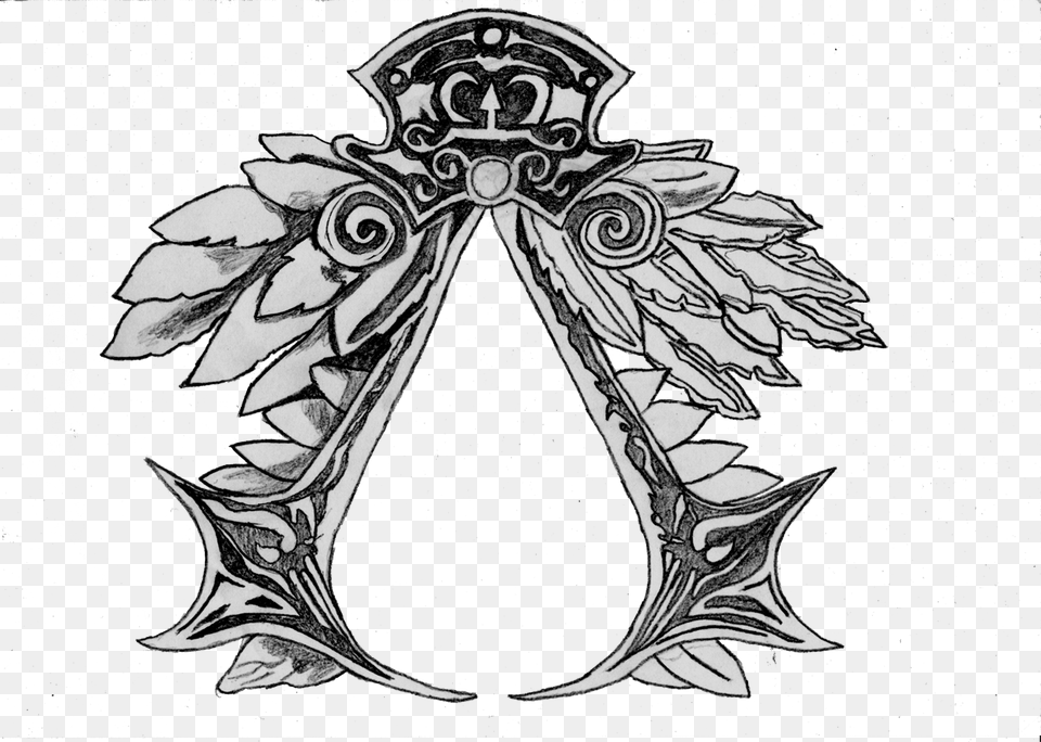 Logo By Nemesiszanna Assassin39s Creed Ezio Logo, Art, Doodle, Drawing Free Transparent Png