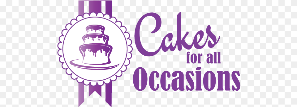 Logo Cakes For All Occasions Logo, Purple, People, Person Png Image