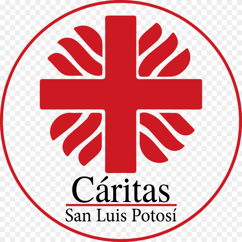 Logo Caritas Slp Ong En Honduras, First Aid, Symbol, Red Cross Png Image