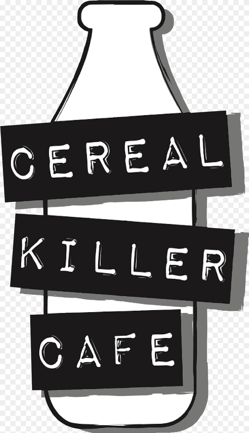 Logo Cereal Killer Cafe Log, Bottle, Jar, Text Png