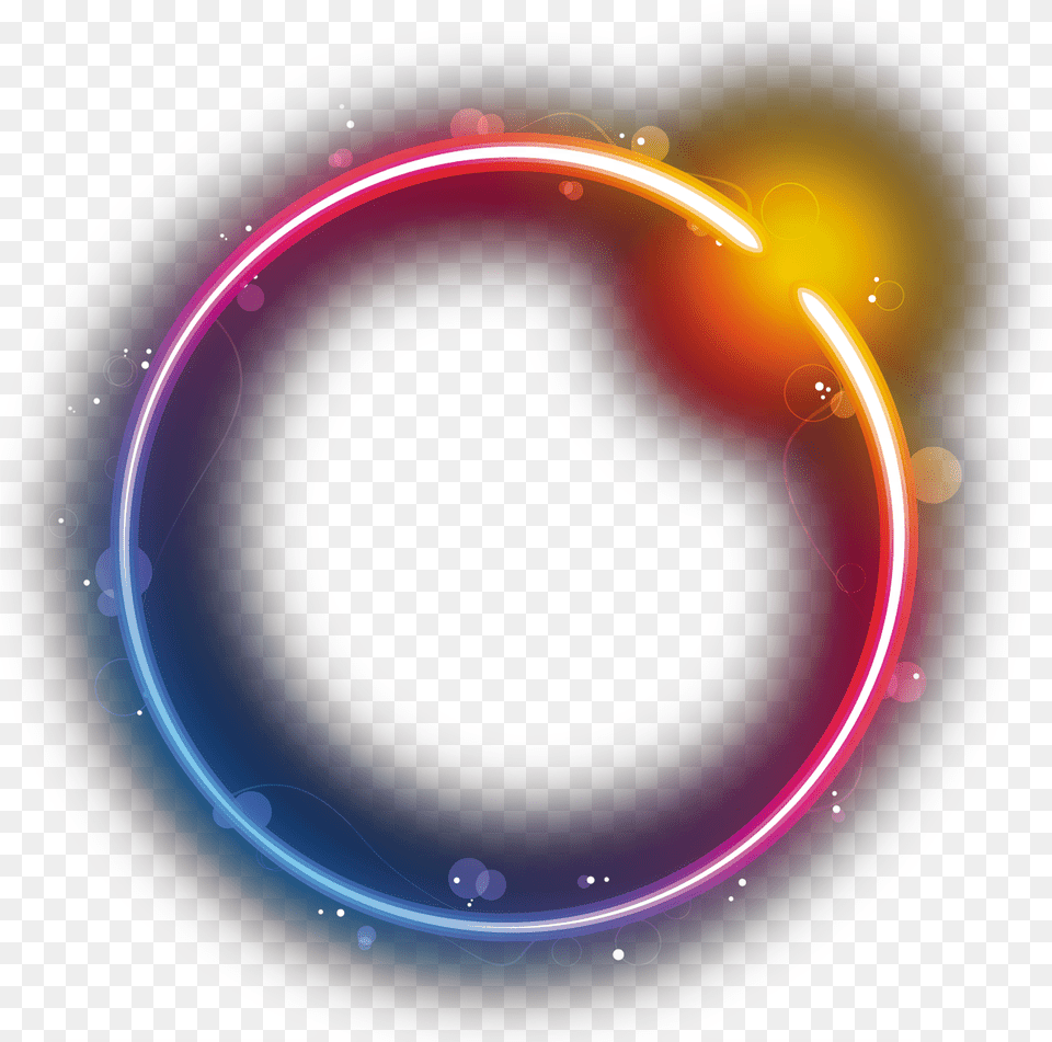 Logo Circle Star Eclipse Rainbow Photo Hq Rainbow Circle, Light, Neon, Nature, Night Png