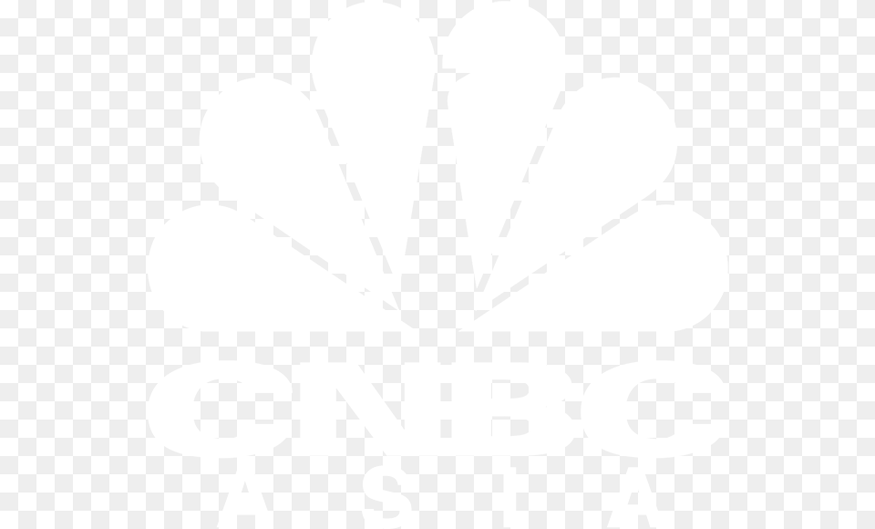 Logo Cnbc Asia Nbc News Logo White, Stencil, Device, Grass, Lawn Png
