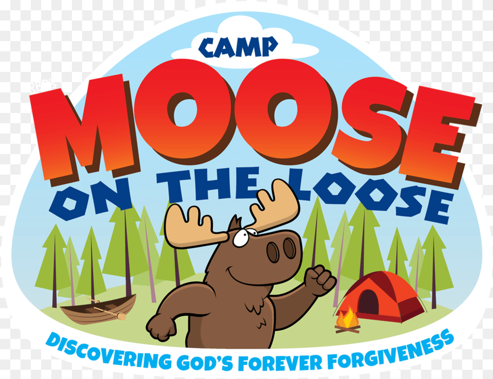 Logo Color White Border Camp Moose On The Loose, Baby, Person Free Transparent Png