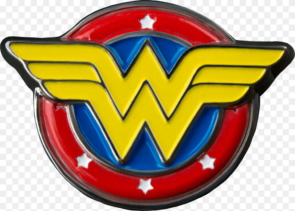 Logo Colour Enamel Lapel Pin Wonder Woman Logo Lapel Pin, Emblem, Symbol, Car, Transportation Free Transparent Png