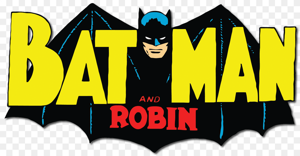 Logo Comics Batman E Robin Logo, Person, Man, Male, Adult Free Png