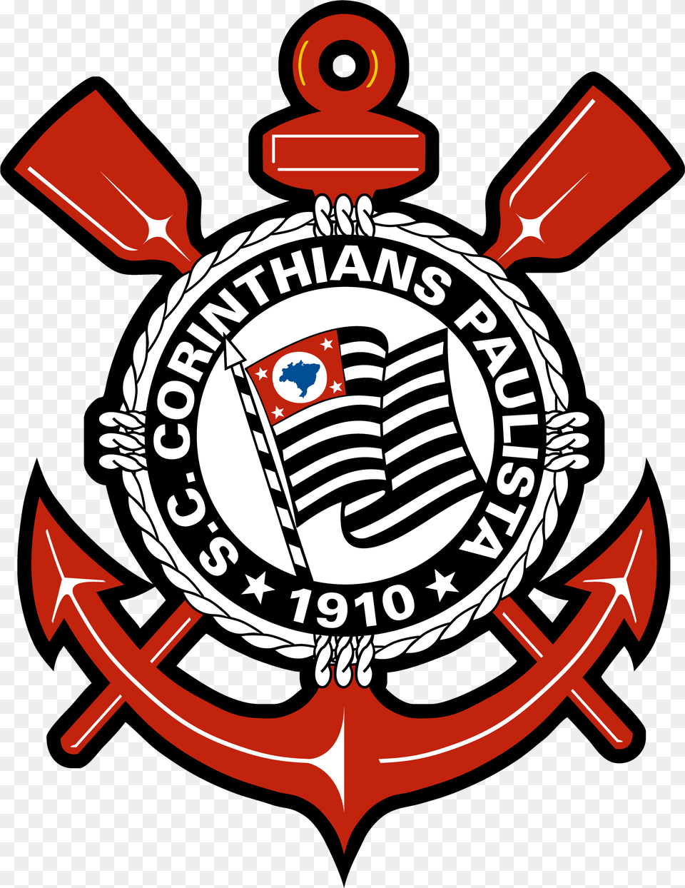 Logo Corinthians Escudo Do Corinthians Em, Electronics, Emblem, Hardware, Symbol Free Png