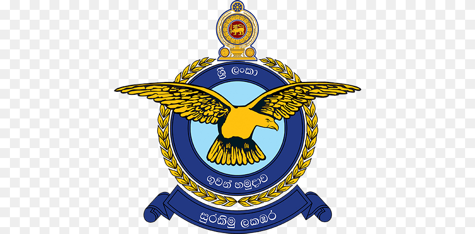 Logo Crest Sri Lanka Air Force Logo, Badge, Symbol, Emblem, Plant Free Transparent Png
