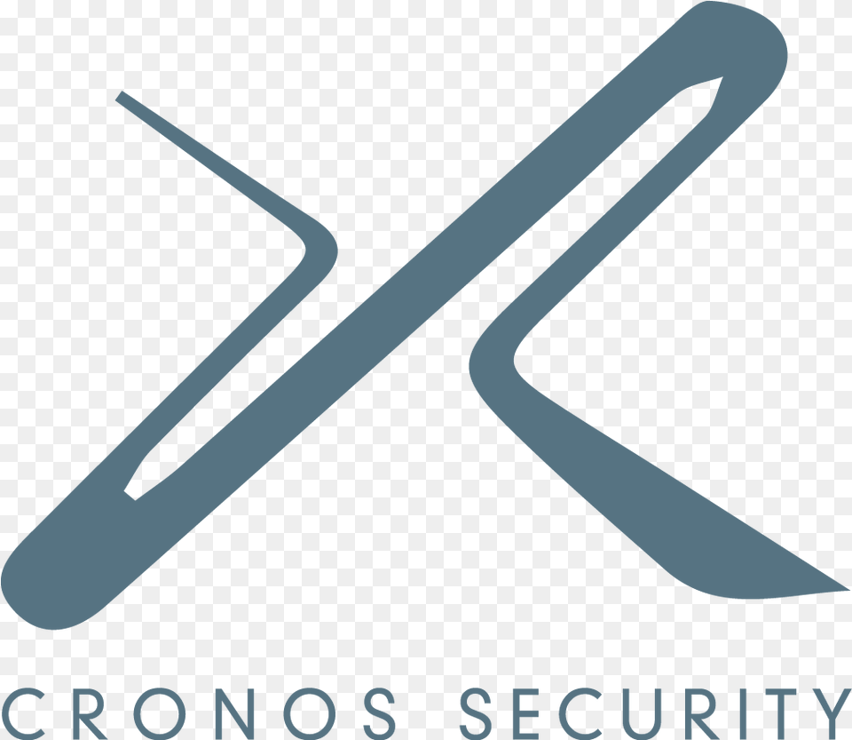 Logo Cronos Security Brewery Of Ideas Shoot Rifle, Cutlery, Fork, Text, Blade Free Png