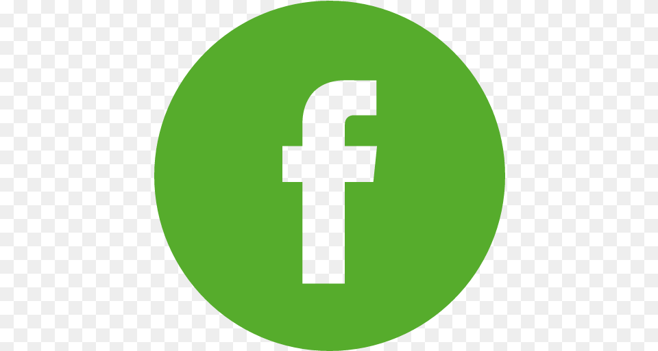 Logo De Facebook Verde Facebook Logo Green Round, Symbol, Text, Disk, Cross Free Transparent Png