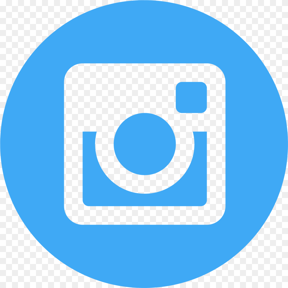 Logo De Instagram Azul Instagram Logo Circle, Disk, Electronics, Camera, Photography Png