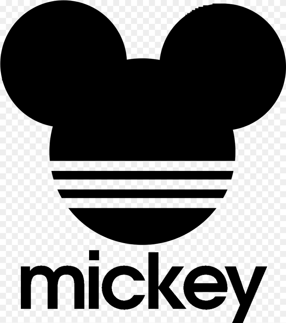 Logo De Mickey Mouse, Gray Free Png Download