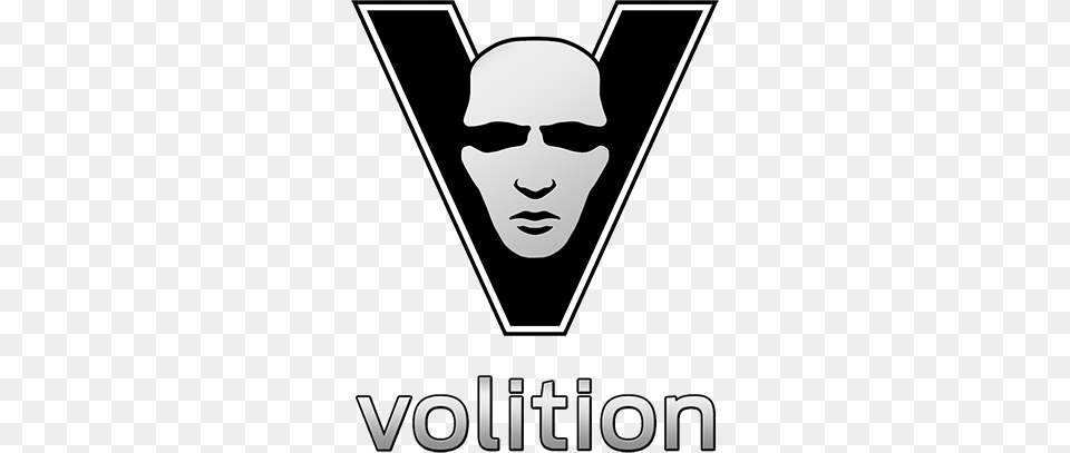 Logo Deep Silver Volition Logo, Stencil, Person, Face, Head Free Png