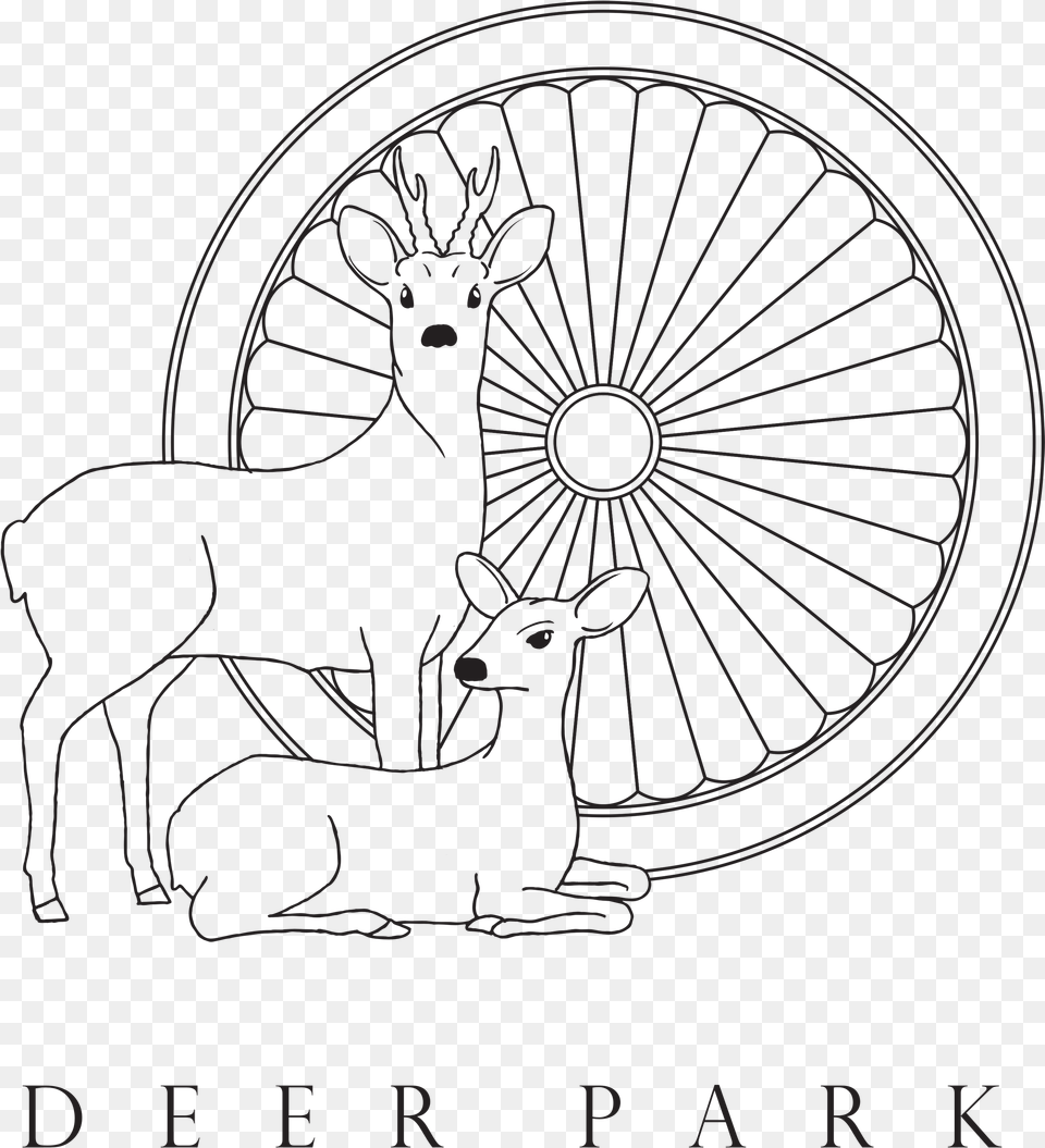 Logo Deer Park Institute India, Machine, Spoke, Wheel, Animal Png