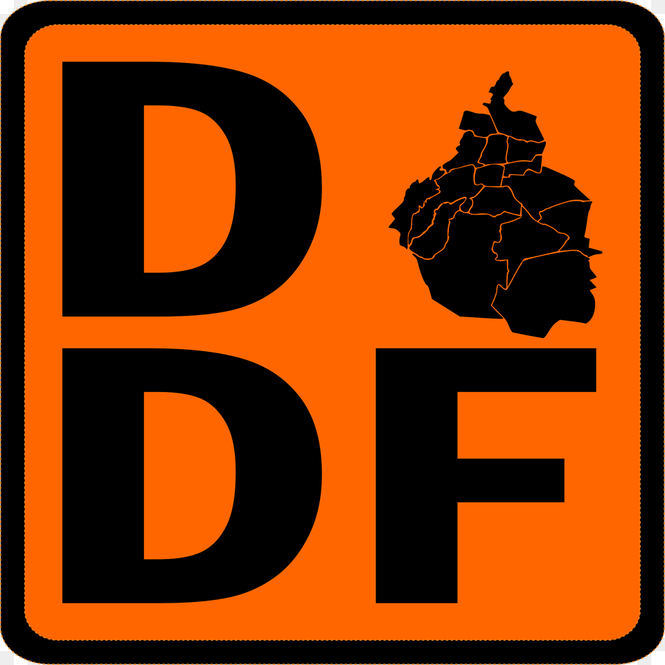 Logo Departamento Del Distrito Federal 1986 Clipart, Symbol, Sign, Text Png