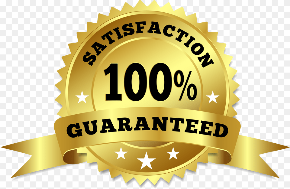 Logo Design 100 Percent Satisfaction Guarantee, Badge, Symbol, Bulldozer, Machine Free Png