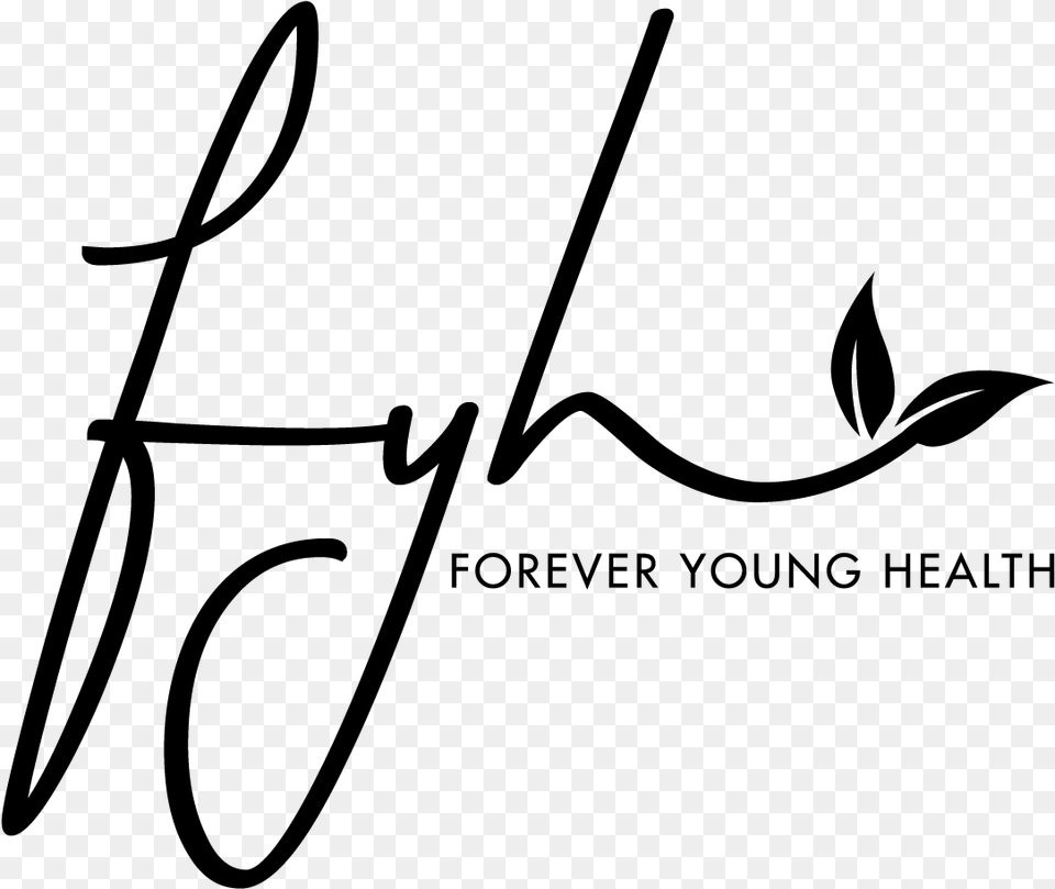Logo Design By Alien Cookie For Forever Young Health Calligraphy, Gray Free Png Download