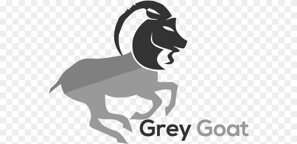 Logo Design By Grd For Grey Goat Supply Ltd Mountain Goat, Stencil, Person, Animal, Livestock Png