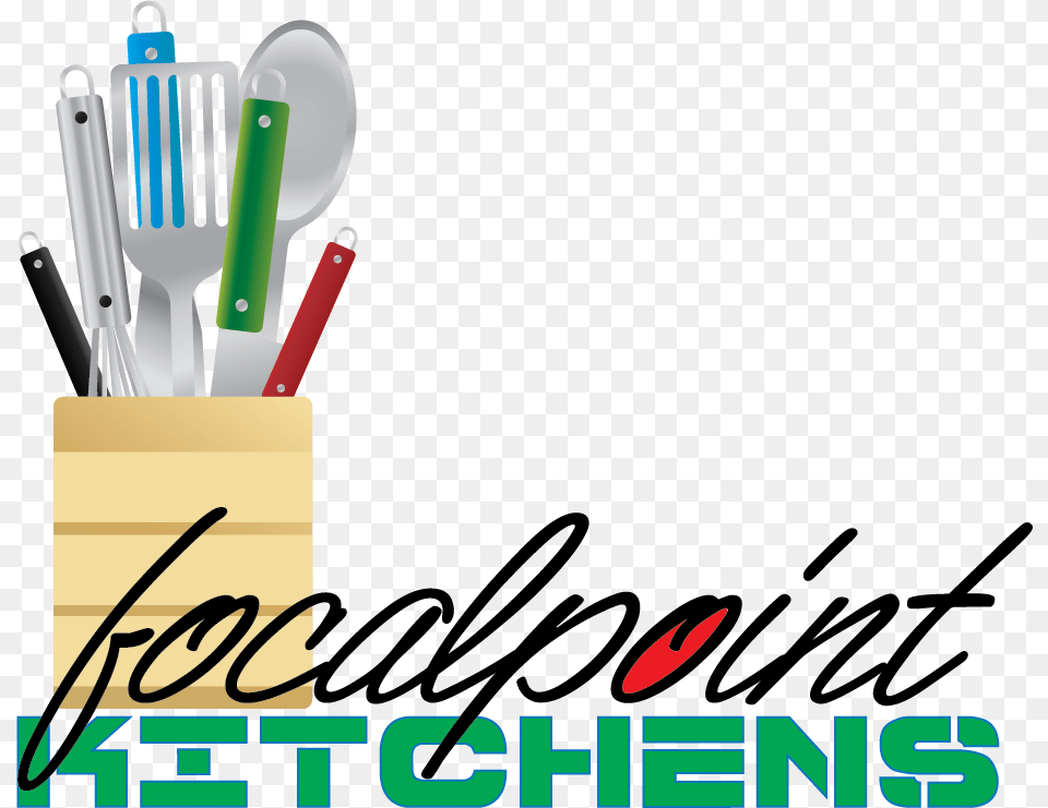 Logo Design By Hamdi Kandil For Focal Point Kitchens Kitchen Vector, Cutlery, Spoon, Brush, Device Free Transparent Png