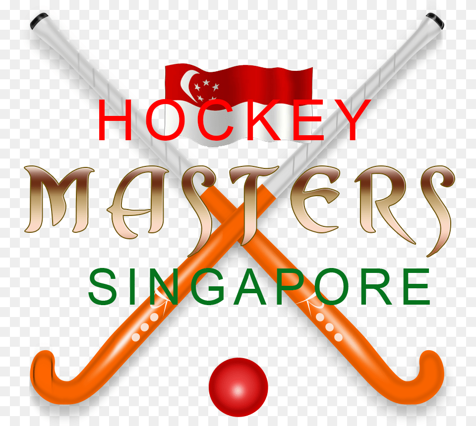Logo Design By Sanarya For Hockey Masters Singapore Cartoon Hockey Stick And Ball, Field Hockey, Field Hockey Stick, Sport, Electronics Free Transparent Png