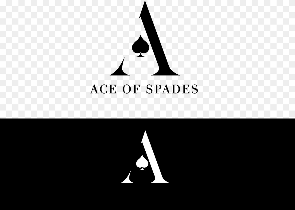 Logo Design By Sergjo For This Project Ace Of Spade Logo Design, Silhouette, Triangle, People, Person Free Png