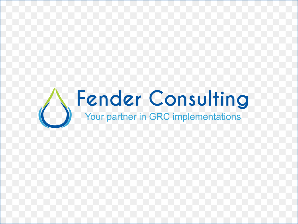 Logo Design By Terabite For Fender Consulting Round Modern Font Clean, Droplet, Text Free Png