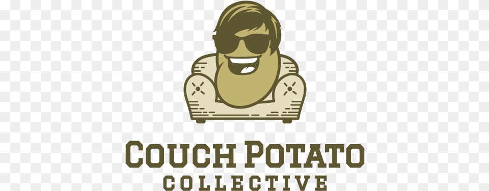 Logo Design By Vgb For Couch Potato Collective Cartoon, Person, Reading, Baby, Ball Png Image