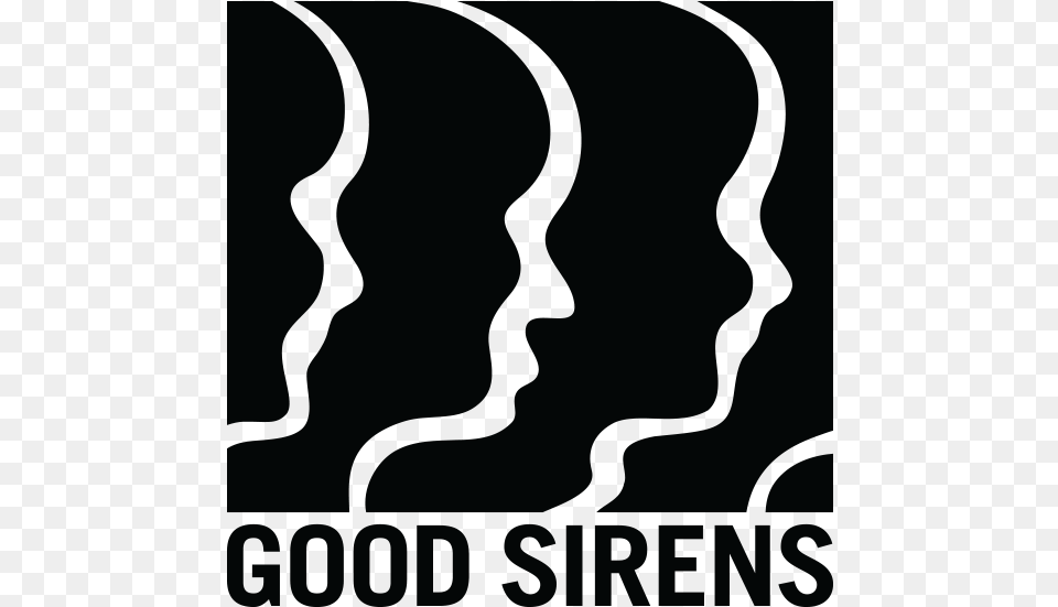 Logo Design For Good Sirens An Independent Record Poster, Silhouette, Lighting, Outdoors Free Png