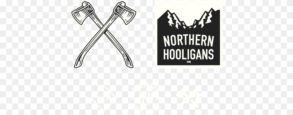 Logo Design Inspiration Hooligans, Weapon, Device, Axe, Tool Free Transparent Png