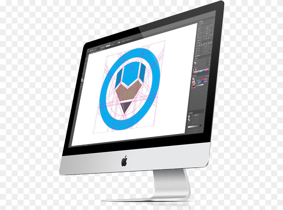 Logo Design On Imac Web Design, Computer, Electronics, Pc, Screen Png